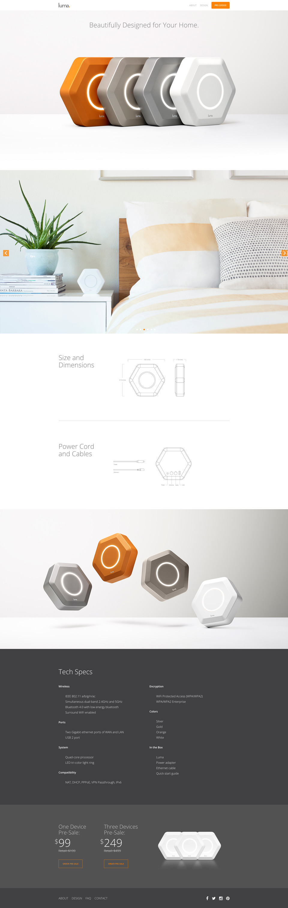 landing page